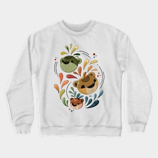 Doodle Bears Illustration Crewneck Sweatshirt